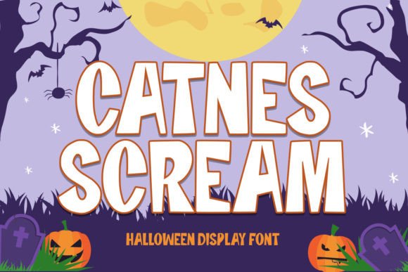 Catnes Scream Font for Halloween Creations