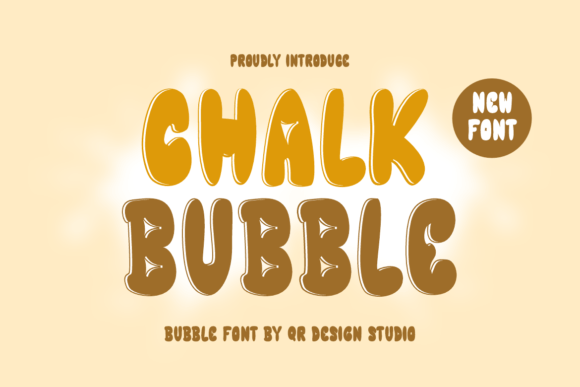 Chalk Bubble Font for Creative Brands