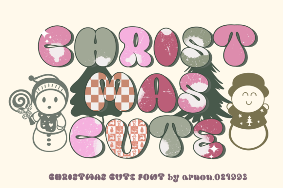 Christmas Cute Font for Creative Makers