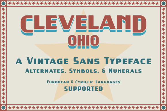 Cleveland Ohio Font for Creative Makers