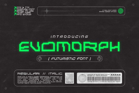 Evomorph: A Font for Modern Branding