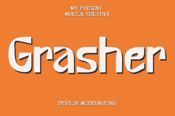 Grasher Font for Creative Campaigns