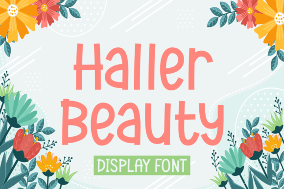 Haller Beauty Font for Creative Brands