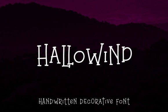 Hallowind: A Halloween Display Font