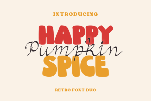 Happy Pumpkin Spice Font for Business Branding