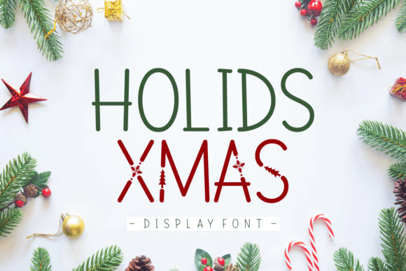 Holids Xmas Font for Holiday Design