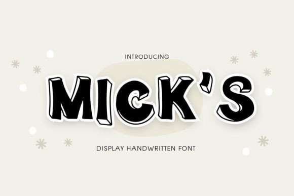 Mick s Font for Business Branding