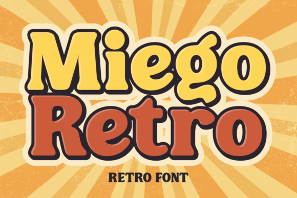 Miego Retro: A Bold Font for Campaign Design