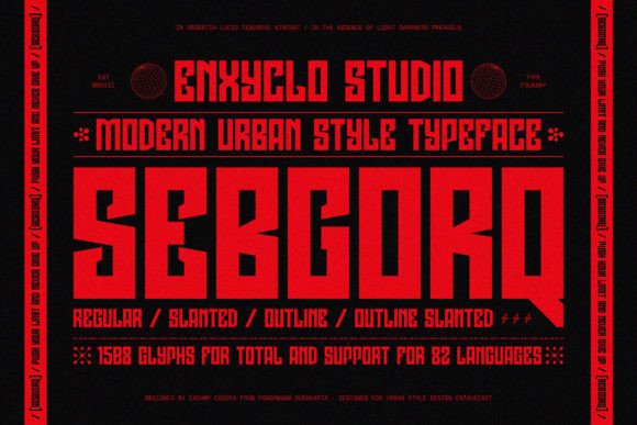 Sebgorq: A Modern Display Font for Business