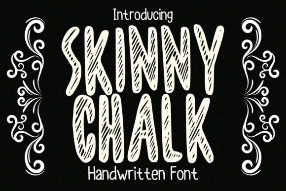 Skinny Chalk Font for Creative Campaigns