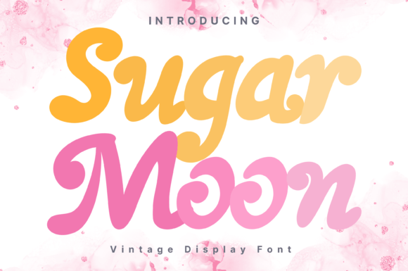 Sugar Moon Font: Whimsical Display for Creative Campaigns