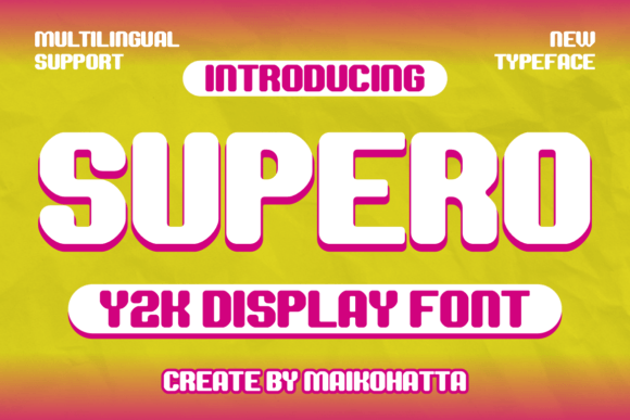 Supero Font for Creative Design