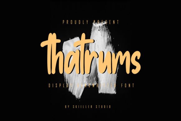 Thatrums: A Bold Display Font for Creative Projects