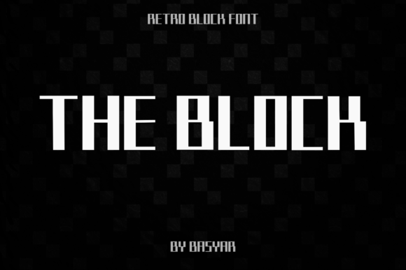 The Block Font for Vintage Design