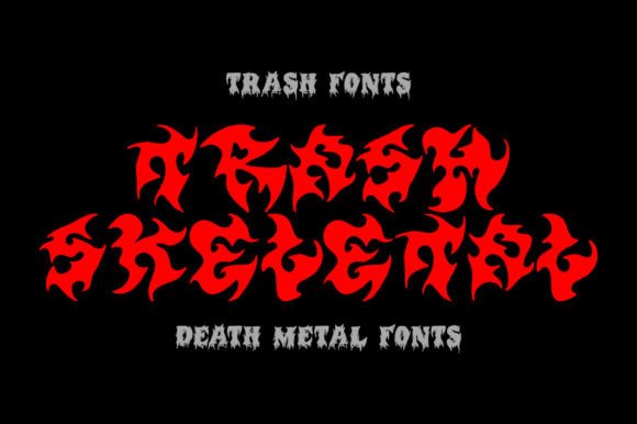 Trash Skeletal Font for Bold Branding