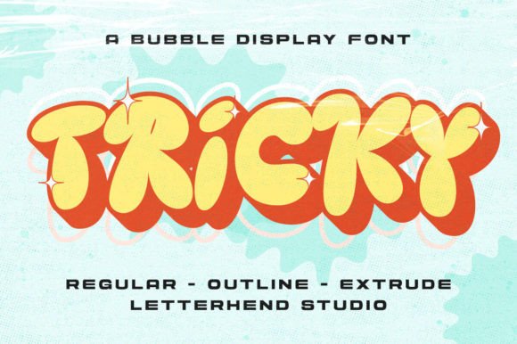 Tricky Font for Creative Projects