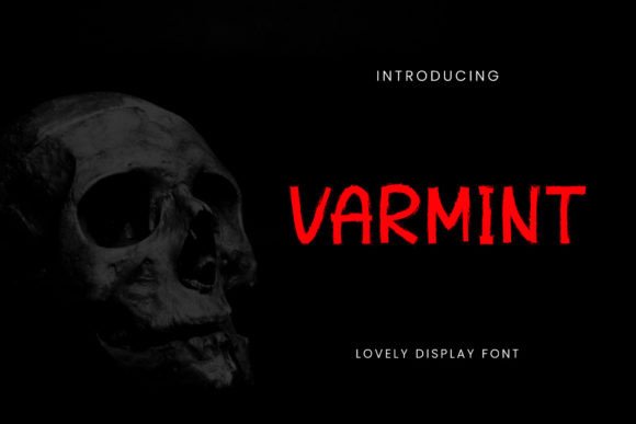 Varmint: A Spooky Display Font for Bold Branding
