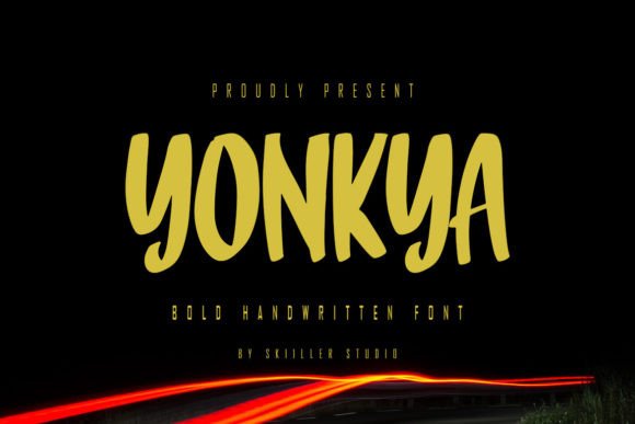 Yonkya: A Stylish Display Font
