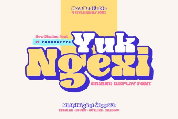Yuk Ngexi Font: Bold & Fun for Design